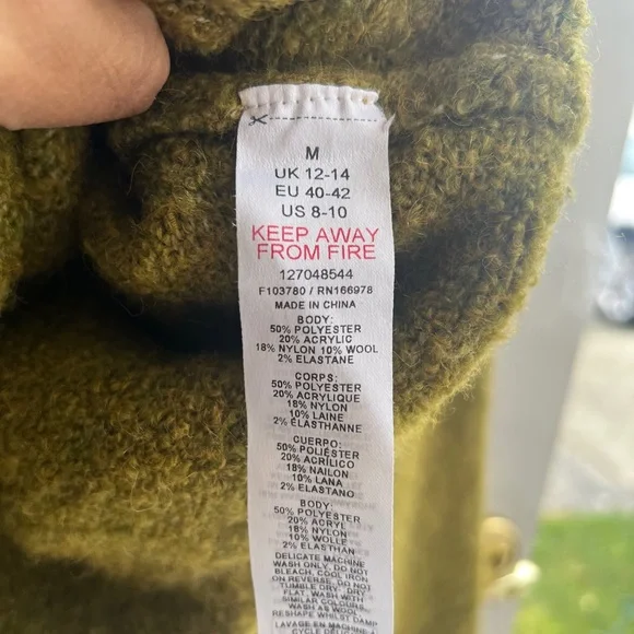 Topshop Mustard Crew Neck Sweater - Picture 9 of 13